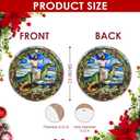 3 x 2025 Christmas Ornament – Funny Jesus Riding Dinosaur Xmas Tree Decoration, Religious Humor Holiday Ornament Gift