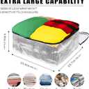 Ineetatu Clear Storage Bags with Zipper, 75L Extra Large Capacity - Closet, Underbed Storage Organizer for Clothes, Bedding, Comforter, Toys, Pillow & Blanket, 3 Pack
