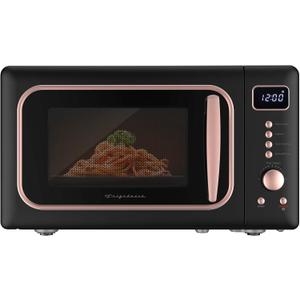FRIGIDAIRE EMW788RETRO 0.7 cu. ft. Retro Microwave, RoseGold (Black Pink)