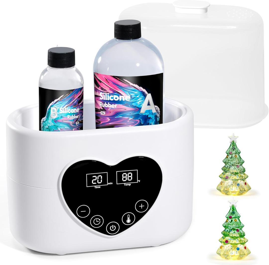 Winartton Resin Warmer, Accurate Temperature & Time Control Thins Viscosity & Reduce Bubbles, Resin Heater for 8, 16, 32oz Epoxy Resin, UV Resin, Silicone Rubber Winter Craft Tool