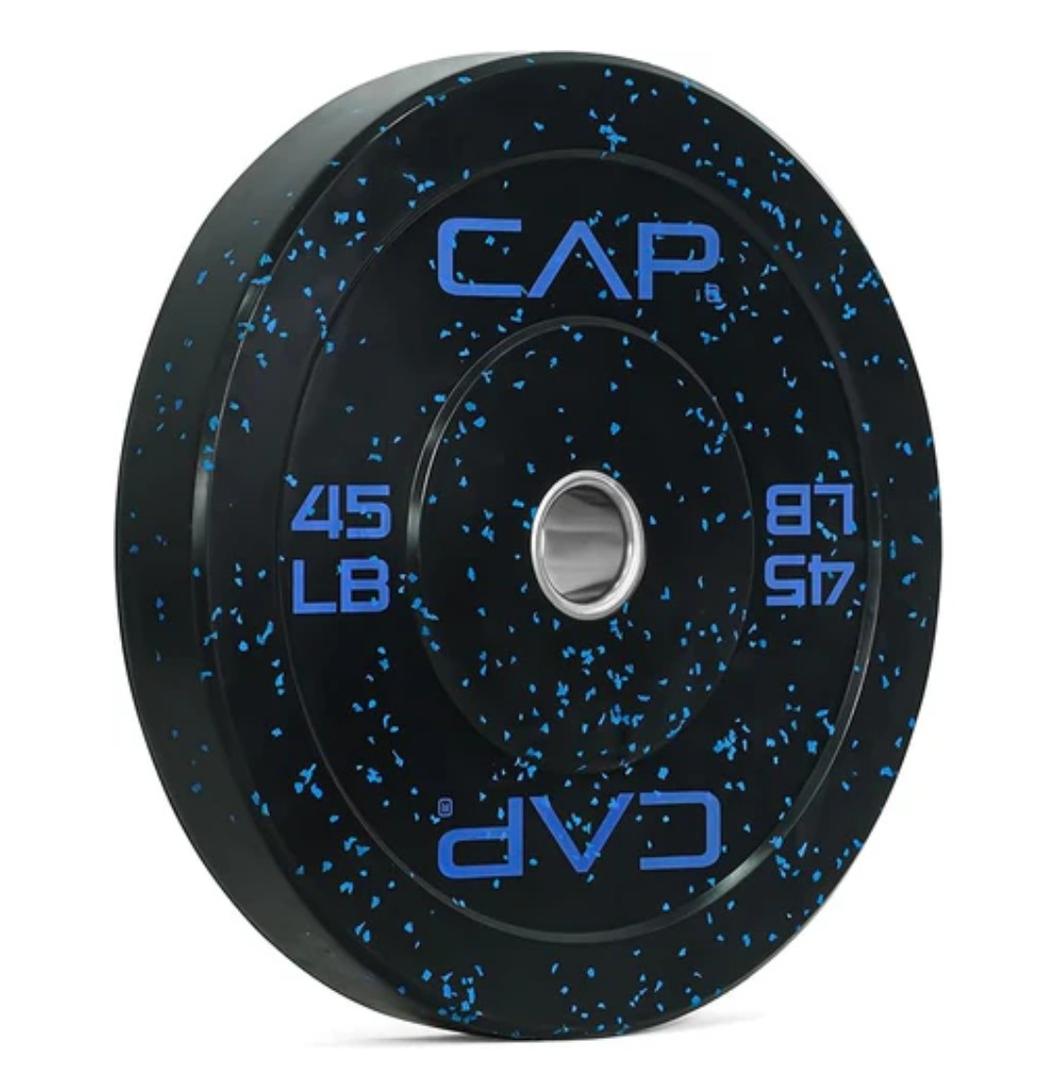 CAP Barbell 45 lb. Rubber Olympic Bumper Plate | Multiple Options/Colors