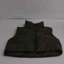 Century Star Cropped Puffer Vest Women's Outerwear Vests Puffy Sleeveless 2024 Quilted Christmas Vest Tops Jackets Coat Zip (Medium, Olive Green)