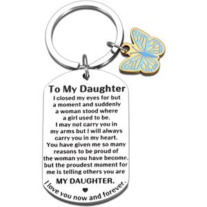 6th Grade Graduation Gift for Girls, Daughter Graduation Gifts 2026, Daughter Keychain, Back to School Gift, Sweet 16 Keychain, 10 Year Old Girl Birthday Gifts