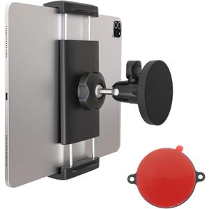 Magnetic Tablet Holder, Fridge Mount for iPad, [Powerful Magnetic Base] Fits Warehouse/Metal Shelf/Kitchen/Whiteboard/Gym, Compatible with 4-13" iPad Pro Air Mini, Phone, Galaxy Z Fold