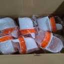 6 Ports Automatic Chicken Feeder 85 Pounds Large Gravity Fed Chicken Feeder with Latch & Handle for Chickens Bantams Pheasants Poultry Coop Weatherproof