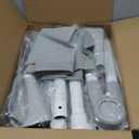 Toddler Tower Foldable,Foldable Toddler Kitchen Stool Helper with Safty Rail and AntiSlip Device for Bathroom Sink or Kitchen Counter，Step Stool for Toddlers Ages 18 Months to 6 Years Gery