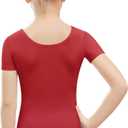 Stelle Ballet Leotards for Girls Short Sleeve Gymnastics Dance Outfit 2-16Y | Scoop neckline, Stretch fabric, Comfortable fit, Skin-friendly, Gymnastics & Ballet, Toddler dancewear, Kids bodysuit