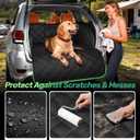 Zanch Heavy Duty SUV Cargo Liner for Dog, Cushioned Sides for Full Protection, Non-Slip Waterproof Cover for Dogs Hair Muddy Paws, Trunk Protector with 60/40 Split & Bumper Flap, M, Black