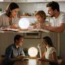 Light Therapy Lamp,10000 Lux Sun Lamp with 3 Color Temperatures,Adjustable Brightness,Timer & Memory Function, Happy Daylight LampFull Spectrum Light with Remote Control for Home, Office (Base-Golden)