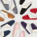 Floopi House Slippers for Women, Fur Lined Clog Womens Slippers Cozy Memory Foam with Indoor & Outdoor Anti Skid Sole (Pink)