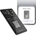 Rolling Square Aircard Wallet Tracker - Bluetooth Wallet Finder Find My Network Compatible with Business Card Feature NFC/QR Code - 0.09in Slim