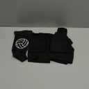 Sosation 3 Set Volleyball Arm Sleeves and Knee Pads for Kids Soft Forearm Sleeves with Protection Pad Thumbhole Volleyball Accessories for Training Youth Girls Boys 5-8 Years Old (Black)