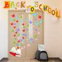 73 Pcs Butterfly Reading Bulletin Board Decorations Set Butterfly Classroom Decor Open Book Bulletin Board Cutouts for Classroom Back to School Party Wall Decor