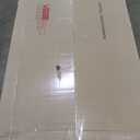 Full Length Mirror with Lights, 95" x 40" LED Lighted Floor Standing Mirror, Tempered Glass, Square Black