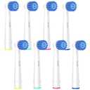 8 Pack Sensitive Gum Care Replacement Brush Heads Compatible with Oral b Braun Electric Toothbrush. Soft Bristle for Superior and Gentle Clean.