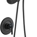 Replacement for Moen Shower Faucet Trim Kit, High Pressure Dual Shower Combo, Shower Handle& Tub Spout, (Valve& Catridge Not Inclued), Matte Black