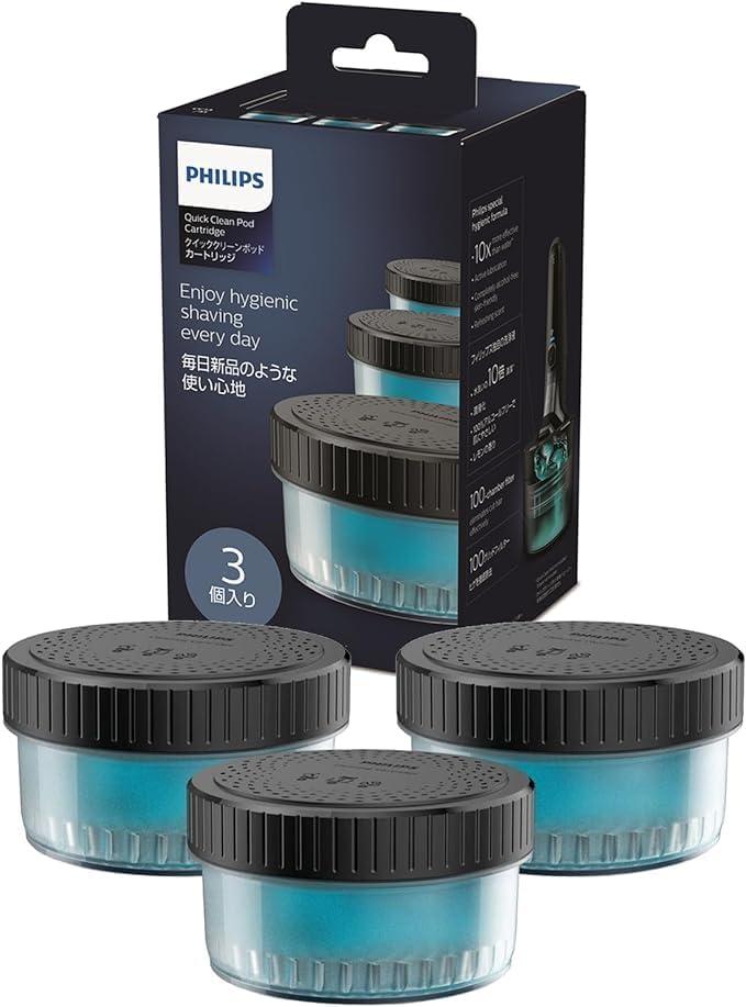 Philips Cleaning Solution for Electric Shaver S5000 S7000 S9000 S9000 Quick Clean Pods Cartridges Lemon Scent 160ml 3 Pack (About 9 Months) CC13/51 Philips Cleaning Solution for Electric Shaver S5000 S7000 S9000 S9000 Quick Clean Pods Cartridges Lemon Scent 160ml 3 Pack (About 9 Months) CC13/51