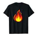 Fire Flame Symbol T-Shirt Large