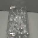 Juvale Mini Plastic Ornament Balls - Fillable Clear Plastic Ornaments for Crafts - Shatterproof Clear Spheres for Durable Displays - Includes Hooks & Ribbons - 36-Pack, 2"