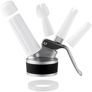 Whipped Cream Dispenser Head and Cream Whipper Decoration Tips by Sivaphe Replacement Part fit Most Whip Cream Maker
