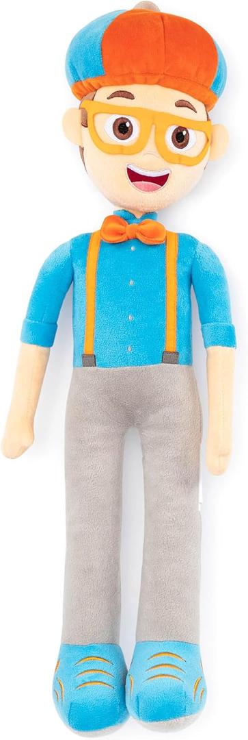 Blippi Plush Pillow Buddy - Super Soft Kids Character Pillow - Polyester Microfiber, 24 Inches (Blue - Blippi)