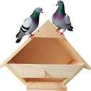 Weatherproof Cedar Dove Nesting Box - Outdoor Handmade Bird House with Triangular Entry | Attracts Mourning Doves
