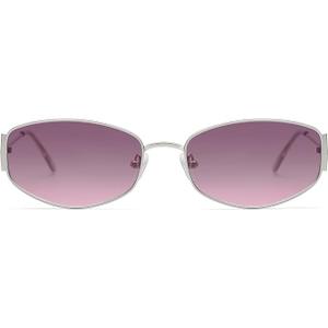 Retro Oval Sunglasses For Women Men Hexagonal Rectangle Metal Frame Sun Glasses AP3625