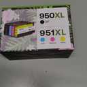 950XL 951XL Combo Compatible for HP 950 XL 951 XL Ink Cartridge Replacement for HP OfficeJet Pro 8600 8610 8620 8100 8630 8660 8640 8615 76DW 251DW (1 Black, 1 Cyan, 1 Magenta, 1 Yellow)