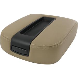 Center Console Armrest Lid Box Cover Compatible with 2007-2014 Chevy Silverado Avalanche Tahoe Suburban 1500 2500 GMC Sierra Yukon XL Replaces 19328711 Beige