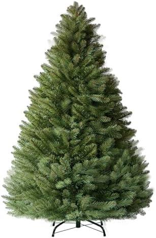 Amazon.com: 6ft Artificial Christmas Tree Premium Pine Xmas Tree with 1000 Branch Tip, 1 Minute Christmas Tree Unlit Realistic Holiday Party Decor for Home Office, Foldable Stand, Easy Assembly : Home & Kitchen
