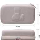 Hard Case for Canon EOS Rebel T7 / R50 / R6 Mark II / T6 / R100 / R50 V / R8 / R10 / R5 Mark II/RP / 5D Mark IV / R7 DSLR Camera and 18-55mm/18-45mm Lens,with Shoulder Strap,Cream
