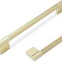 10 Pack 7-1/2 inch(192mm) Brushed Brass Kitchen Cabinet Handles Knurled Cabinet Pulls Gold Drawer Pulls Kitchen Hardware