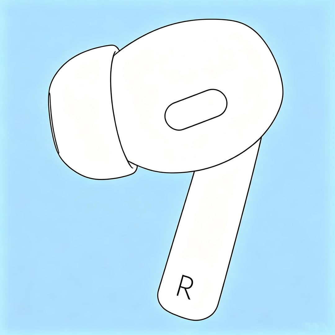 FWBBG Single Earbuds Pods Pro 1 A2084 Replacement Right Earbud Only, Bluetooth Wireless Single Ear Replacement, Compatible with Pods Pro 1 Generation, L A2084 White