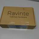 Ravinte 30 Pack Matte Black Square Kitchen Cabinet Knobs,Zinc Solid Drawer Pulls,Farmouse Cabinet Handles for Cupboard, Dresser, Closet and Bathroom, Modern Cabinet Hardware for Cabinets