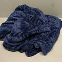 Whale Flotilla Flannel Fleece Throw Blanket for Couch, Soft Fluffy Velvet Sofa Blanket with Decorative Vintage Pattern for All Season, Warm and Lightweight, 50x60 Inch, Navy Blue