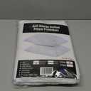 Anti Allergy Quilted Pillow Protectors Queen 2 Pack White