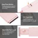 Lifewit 14 Pack Drawer Dividers 4" High, 11-17" Adjustable Drawer Organizers for Clothes, Expandable Dresser Separators in Bedroom/Bathroom/Kitchen/Fridge/Office Organization and Storage, Pink