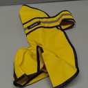 SPOT Rainy Days Slicker - Yellow Dog Rain Jacket With Hood, Reflective Strip for Safety, Leash Hole & Adjustable Velcro Belly Strap, 100% Polyester Water Resistant Pet Raincoat - Small, 9in Long