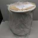 DUMOS Round Ottomans with Storage, Vanity Stool, Foot Stool, Set of 2