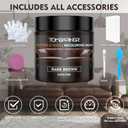 Leather Recoloring Balm Leather Repair Kit for Furniture Leather Dye for Furniture Car Seats Shoes Repair Leather Dye for Scratched and Faded Leather - Dark Gray