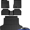 Floor Mats for Kia K5 2021-2026/Hyundai Sonata Gas 2020-2026, All Weather Floor Mats Trunk Cargo Liner Accessories, Full Coverage Set (Fit FWD Models)