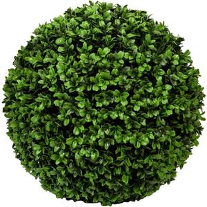 AMZ-F1003-30-91 Boxwood XXS Plastic Indoor Outdoor Round, 11.81 Inch Diameter, Green Artificial Plant