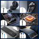 Electric Air Duster with Flashlight,180000RPM Compressed Air Duster Turbo Fan(10000mAh),Multipurpose Jet Fan, High-Speed Air Blower with 4 Gear,Electric Air Blower Duster with Assist Lighting BL01