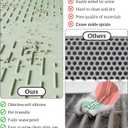 OHMO Cat Litter Mat Large Trapping Mat Premium Silicone Rubber 31.5x23.6 Sage Green, Waterproof and BPA Free Kitty Litter Box Mat, Easy to Clean and Keeps The Floor Tidy