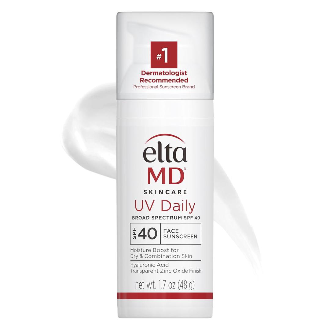 EltaMD UV Daily Face Sunscreen Moisturizer with Zinc Oxide, Daily Face Moisturizer with SPF, Great for Dry, Combination, and Normal Skin (03 - Untinted (1.7 oz)) EXP 2027/06