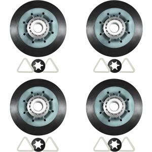 4 Pack W10314173 Dryer Drum Support Roller Kit Compatible with Whirlpool, Kenmore & Maytag Replace W10314171, 3396802, 3401846, WPW10314173, 8536974, AP6019303
