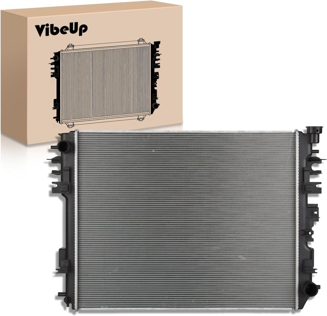 VibeUp 13129 Radiator Compatible with Dodge Ram 1500, Ram 2500 2009-2010 & Ram 1500 2011-2018, 1500 Classic 2019-2022, 2500/3500 2011-2013, 3.7L 4.7L 5.7L | #Replaces 55056858AD 55056870A DPI13129