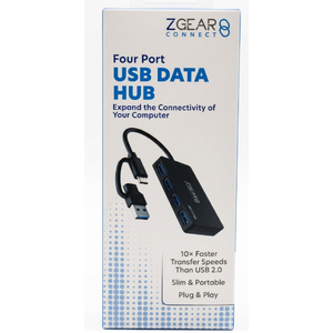 ZGEAR 4 PORT USB DATA HUB