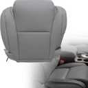 GXARTS Driver Side Bottom Perforated Leather Seat Cover Gray #13 Compatible with Toyota Tundra Sequoia Platinum 2007 2008 2009 2010 2011 2012 2013