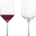 ZWIESEL GLAS Pure Bordeaux Red Glass (Set of 2), Bordeaux Glasses for Red , Dishwasher-Safe Tritan Crystal Glasses, Made in Germany (23 Ounce) (2 Count (Pack of 1))